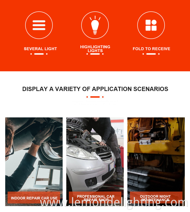 Battery-powered motion-sensing work light